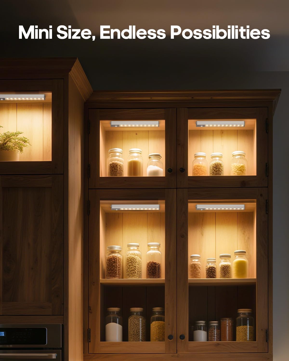 7" Under Cabinet Lighting with Charging Station, 6 Pack | LED Motion Sensor Light Indoor, Rechargeable Closet Lights with Dimmable Brightness for Cabinets