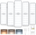 6" Under Cabinet Lighting with Motion Sensor, 5 Pack | Rechargeable Motion Sensor Light Indoor