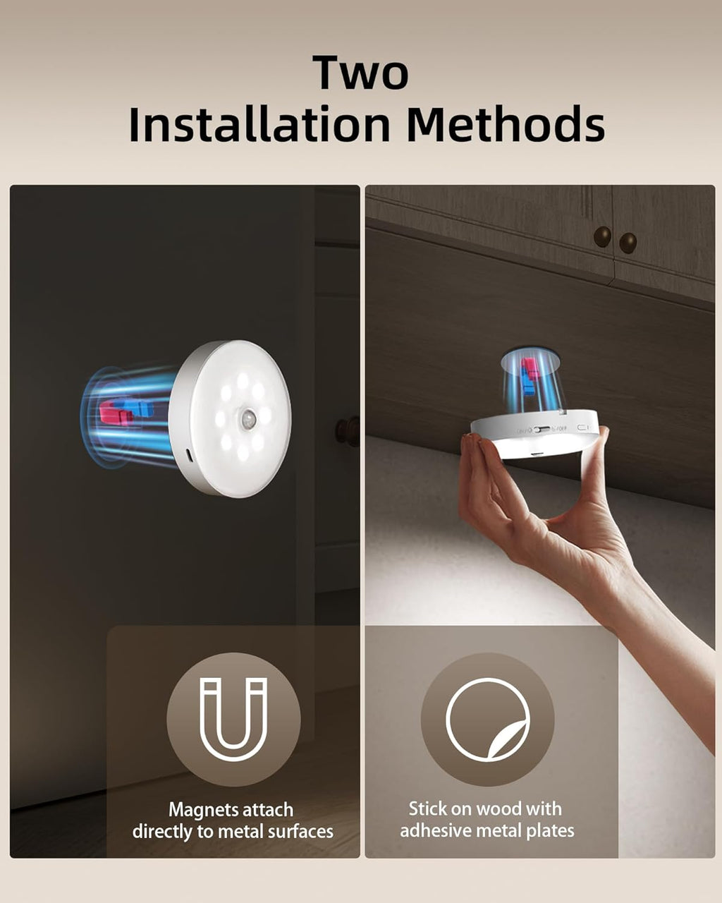 Under Cabinet Lighting with Charging Station, 1000mAh Rechargeable Puck Lights with Remote (6 Packs)