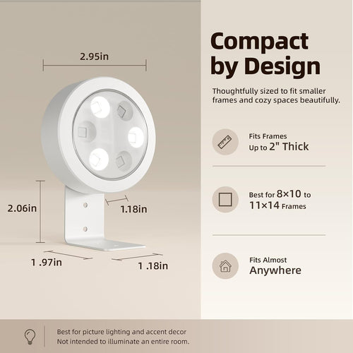 2000mAh Rechargeable Battery Magnetic Poster Lights with 3 Color Temps & 12 RGB, Remote Dimmable Timer Painting Light (6 Pack)
