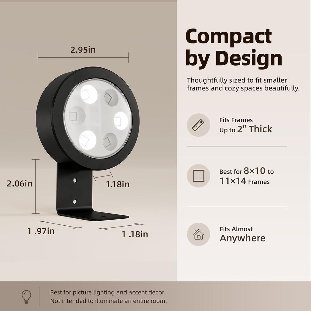 2000mAh Rechargeable Battery Magnetic Poster Lights with 3 Color Temps & 12 RGB, Remote Dimmable Timer Painting Light (6 Pack)